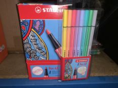 20 X PACKS OF 8 STABILO PASTEL COLOUR PENS IN 2 BOXES