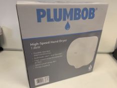 (NO VAT) BRAND NEW PLUMBOB 1.8KW HIGH SPEED HAND DRYER