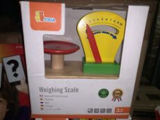 16 X BRAND NEW VIGA WOODEN WEIGHING SCALE TOYS