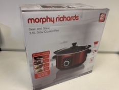 2 X BRAND NEW MORPHY RICHARDS SEAR AND STEW 3.5L SLOW COOKERS