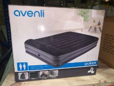 BRAND NEW AVENII QUEEN HIGH RAISED FLOCKED AIR BED