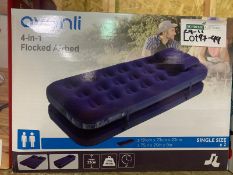 BRAND NEW AVENLI 4 IN 1 FLOCKED AIRBED SINGLE SIZE X 2