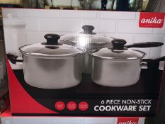 BRAND NEW ANIKA 6 PIECE NON-STICK COOKWARE SET