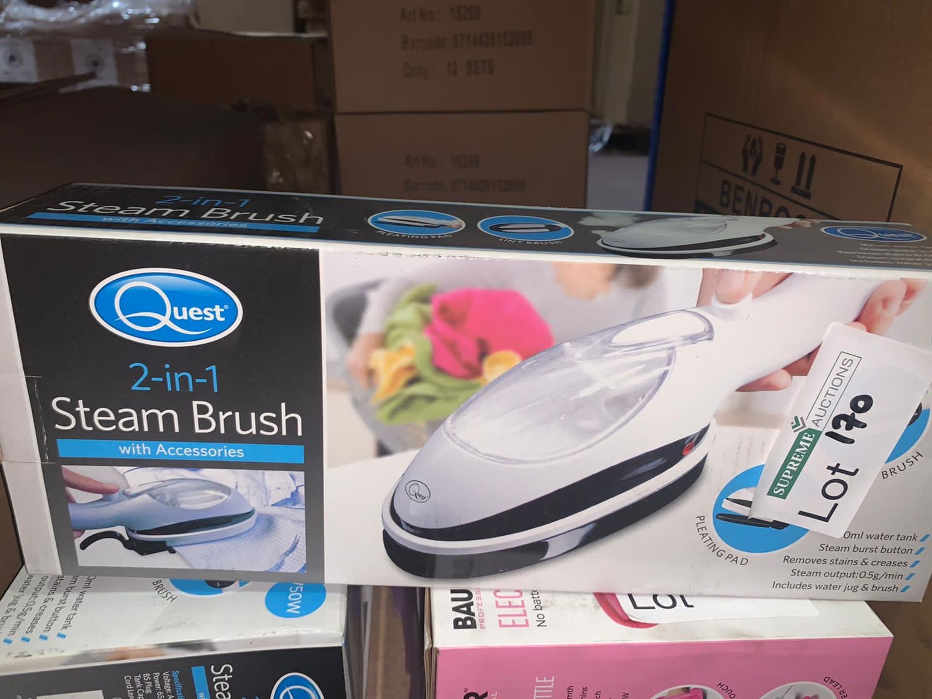 3 x BRAND NEW BOXED QUEST STEAM BRUSH