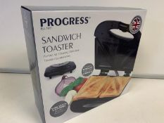 BRAND NEW BOXED PROGRESS SANDWICH TOASTER