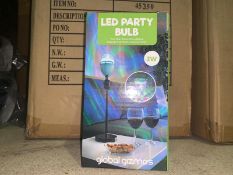 9 X BRAND NEW GLOBAL GIZMOS LED PARTY BULBS