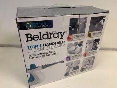 BRAND NEW BOXED BELDRAY 10 IN 1 HANDHELD STEAM CLEANER