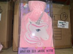 6 X BRAND NEW UNICORN HOT WATER BOTTLES