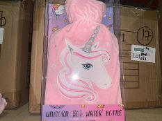 5 X BRAND NEW UNICORN HOT WATER BOTTLES