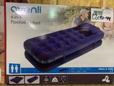 BRAND NEW AVENLI 4 IN 1 FLOCKED AIRBED SINGLE SIZE X 2