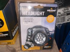 12 X BRAND NEW MILESTONE 7 LED SUPER BRIGHT HEADLIGHTS