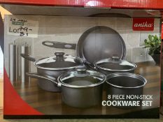 BRAND NEW ANIKA 8 PIECE NON-STICK COOKWARE SET