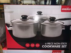 BRAND NEW ANIKA 6 PIECE NON-STICK COOKWARE SET