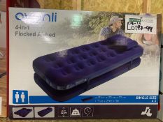 BRAND NEW AVENLI 4 IN 1 FLOCKED AIRBED SINGLE SIZE X 2