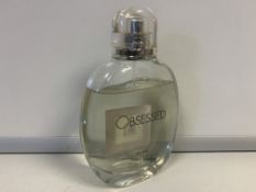 1 X TESTER 70-90% FULL BOTTLE CALVIN KLEIN OBSESSED FOR MEN EDT 125ML