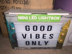 9 X BRAND NEW GLOBAL GIZMOS MINI LED LIGHT BOXES