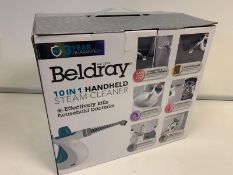 BRAND NEW BOXED BELDRAY 10 IN 1 HANDHELD STEAM CLEANER