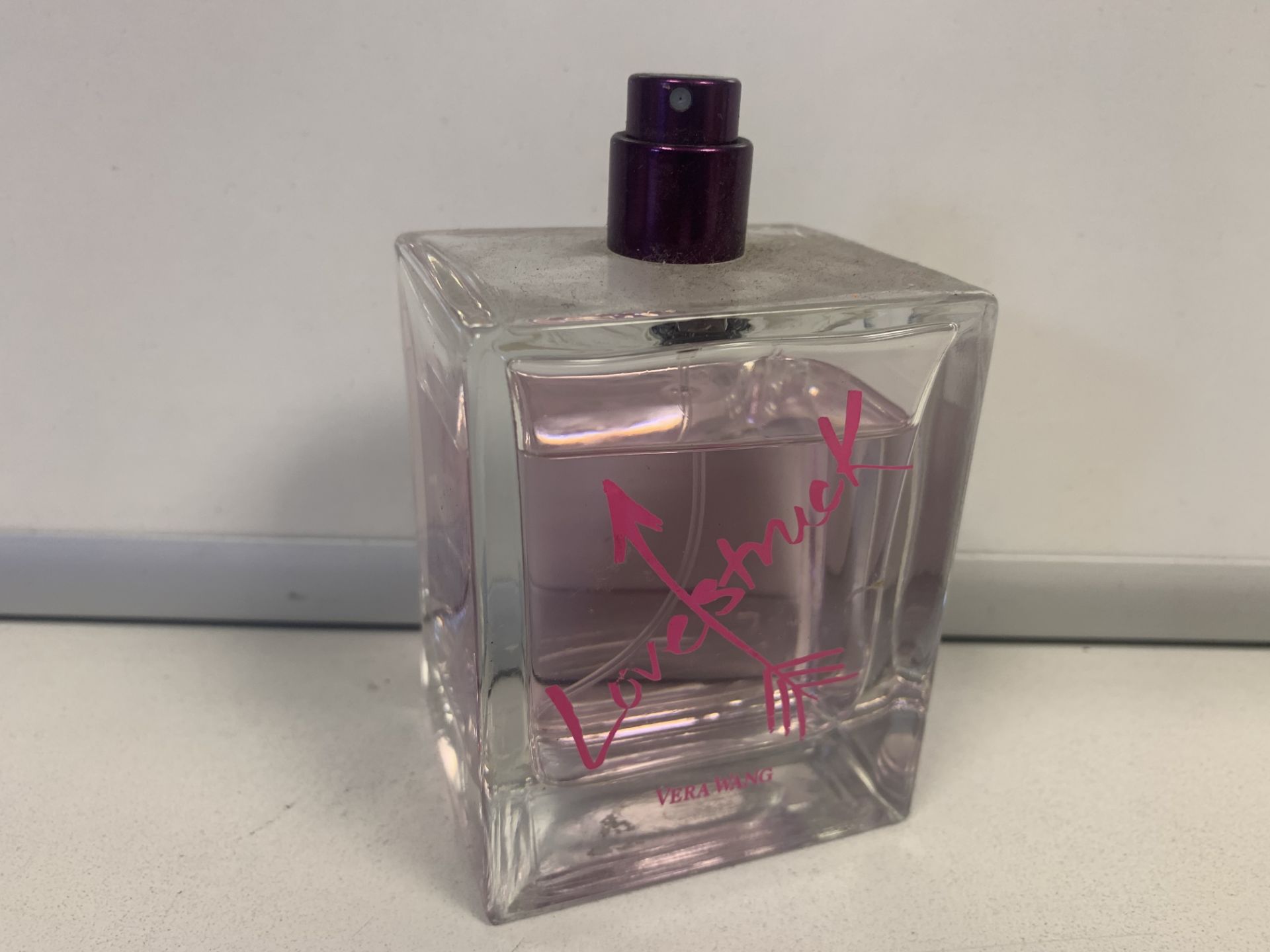 1 X TESTER 70-90% FULL BOTTLE VERA WANG LOVESTRUCKEDP 100ML