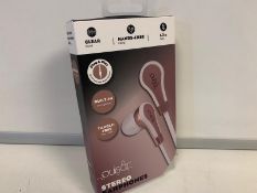 4 x BRAND NEW BOXED PULSAR STEREO EARPHONES - BUILT IN MICROPHONE