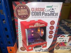 BRAND NEW GLOBAL GIZMOS CLASSIC ARCADE COIN PUSHER