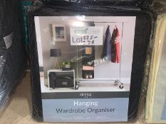 10 X BRAND NEW ANIKA LIVING HANGING WARDROBE ORGANISERS BLACK