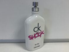 1 X TESTER 70-90% FULL BOTTLE CK ONE SHOCK FOR HER EDT 200ML