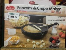 BRAND NEW QUEST 800W POPCORN AND CREPE MAKER