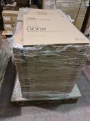 (A24) PALLET TO CONTAIN 70 x NEW GLOSS CREAM SLAB 600MM DOORS