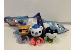 PALLET TO CONTAIN 360 x BRAND NEW SEALED ASSORTED OCTONAUTS FIGURES. RRP £9.99 EACH