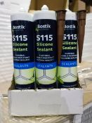 PALLET TO CONTAIN 360 x BOSTIK S115 BROWN SILICONE SEALANT