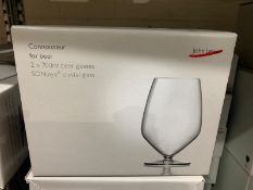 2 X SETS OF 2 JOHN LEWIS 700L CONNOISSEUR FOR BEER GLASSES