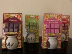 6 X BRAND NEW CHUPA CHUPS WAX MELT KITS INCLUDING BURNER