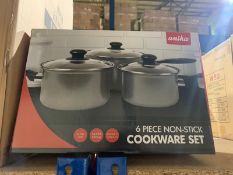 BRAND NEW ANIKA 6 PIECE NON STICK COOKWARE SET