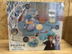 6 X BRAND NEW BOXED DISNEY FROZEN 2 DIY BATH BOMB CREATOR