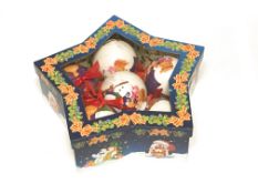 16 X BRAND NEW SETS OF 6 CHRISTMAS SNOWMAN BAUBLES IN 1 BOX