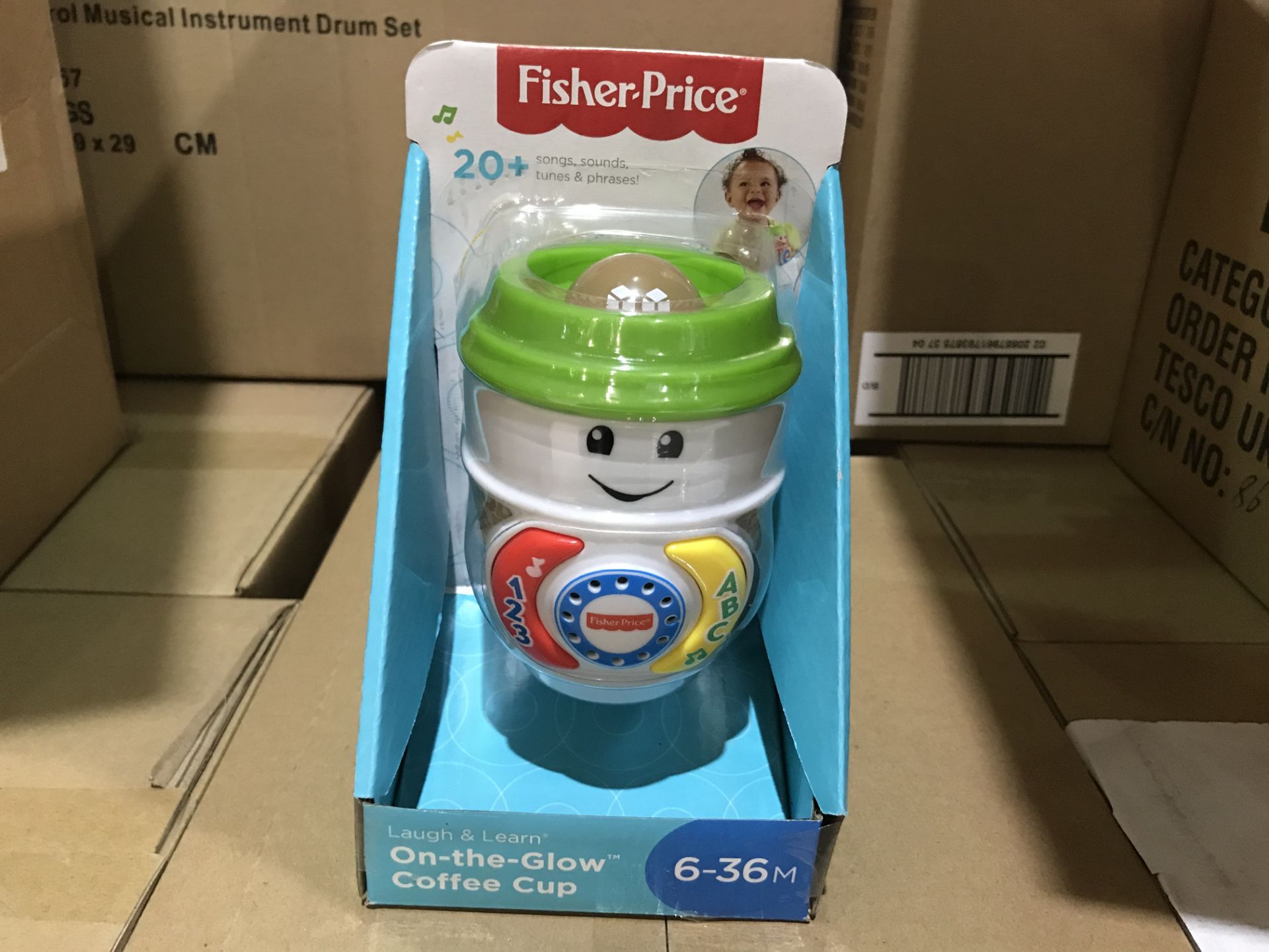 4 X BRAND NEW FISHER PRICE LAUGH AND LEARN ON THE GLOW COFFEE CUP