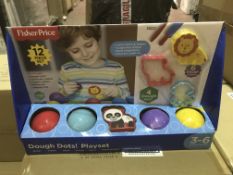 4 X BRAND NEW FISHER PRICE 12 PIECE DOUGH DOTS PLAYSETS
