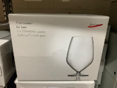 2 X SETS OF 2 JOHN LEWIS 700L CONNOISSEUR FOR BEER GLASSES