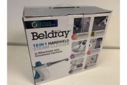 BRAND NEW BOXED BELDRAY 10 IN 1 HANDHELD STEAM CLEANER