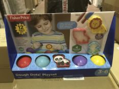 4 X BRAND NEW FISHER PRICE 12 PIECE DOUGH DOTS PLAYSETS