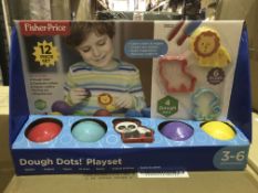 3 X BRAND NEW FISHER PRICE 12 PIECE DOUGH DOTS PLAYSETS