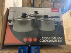 BRAND NEW ANIKA 6 PIECE NON STICK COOKWARE SET