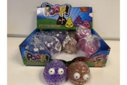 96 X JOKES AND GAGS POOPY GRIPPER BALLS IN 1 BOX