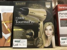 BAUER PROFESSIONAL 2200 WATT TOURMAPRO HAIR DRYER