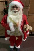 1 X BRAND NEW 90CM RED STANDING SANTA