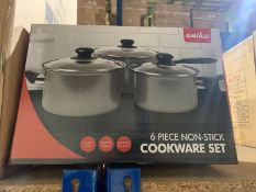 BRAND NEW ANIKA 6 PIECE NON STICK COOKWARE SET