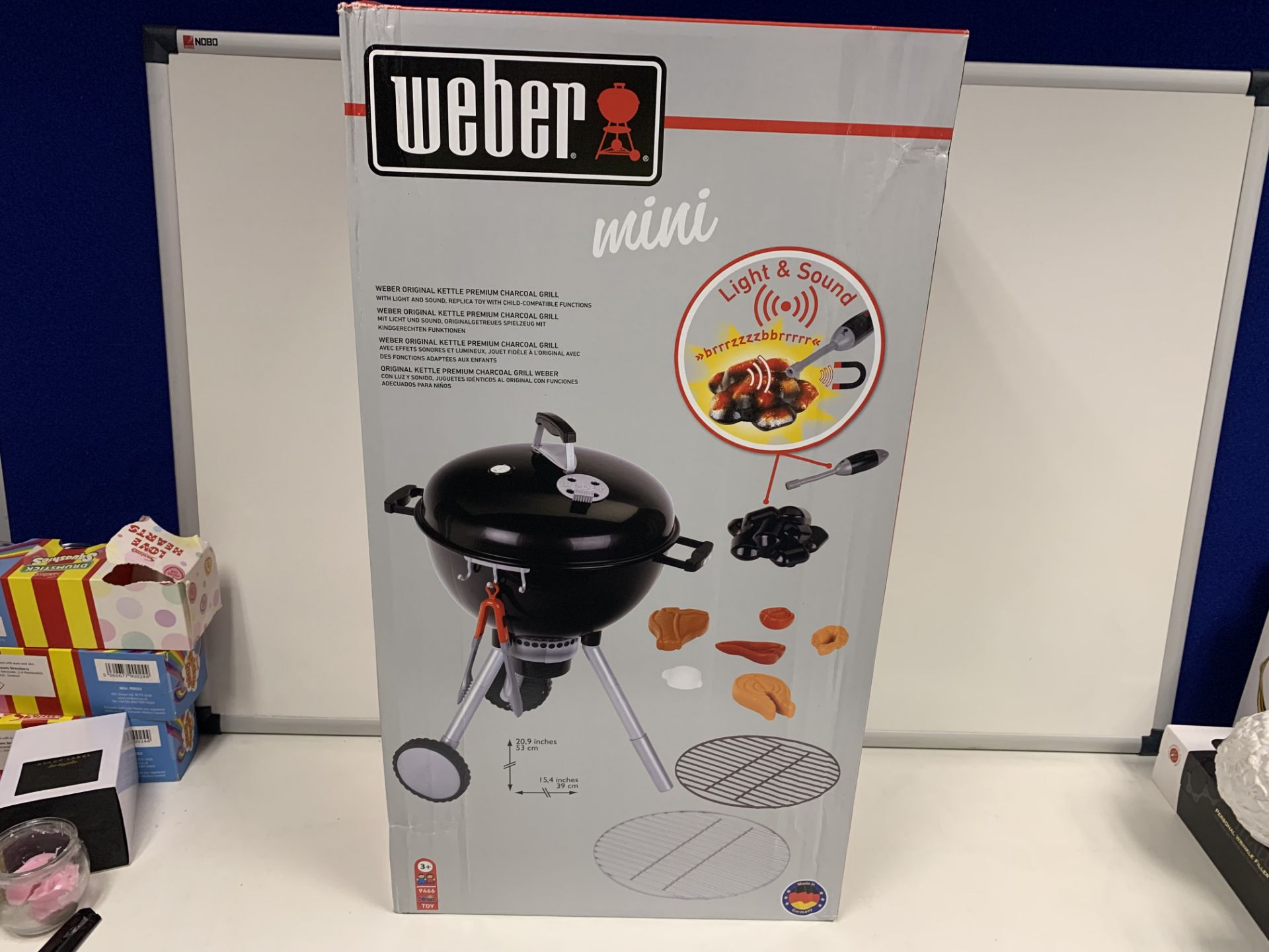 4 X BRAND NEW WEBER MINI BBQ PLAYSETS WITH LIGHT AND SOUND