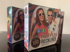 48 X BRAND NEW GLOBAL GIZMOS PARTY LED NECKLACES IN 2 BOXES