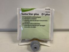 8 X BRAND NEW SUMA STAR PLUS D1 PLUS 1.5L HAND DISHWASHING LIQUID IN 2 BOXES RRP £300