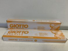 44 X BRAND NEW PACKS OF 12 GIOTTO STILNOVO COLOURED PENCILS